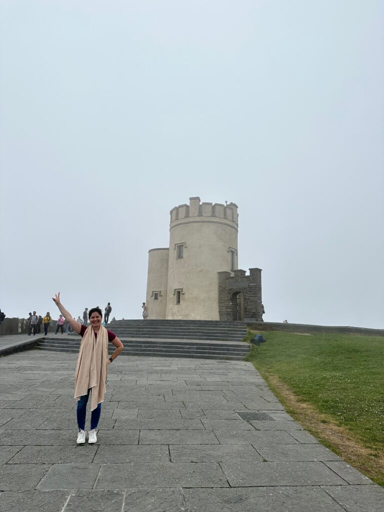 Kimberly at Cliffs of Moher. 