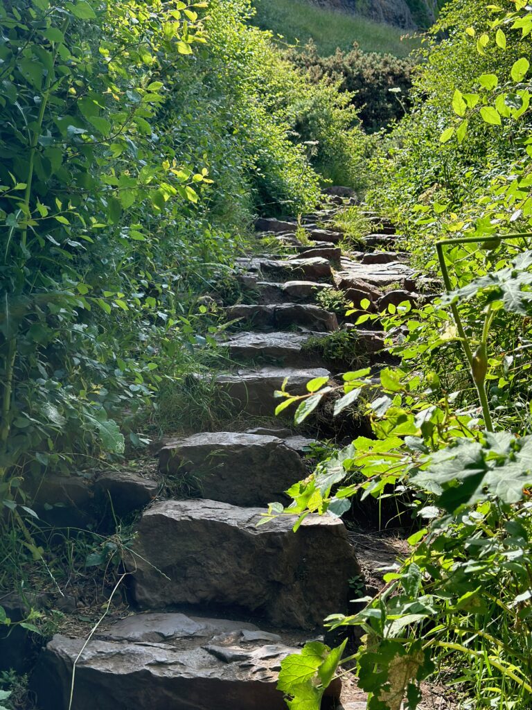 The steps leading up to Arthur's Seat 