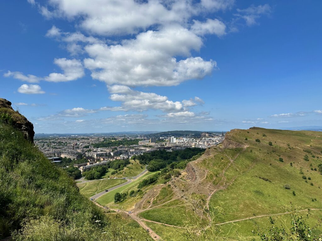 The small hill I thought was Arthur's Seat 