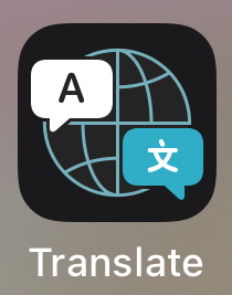 iphone translate logo